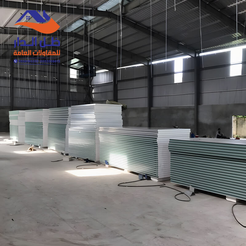ألواح ساندوتش بانل من مؤسسة مظلات وسواتر ظل الدار