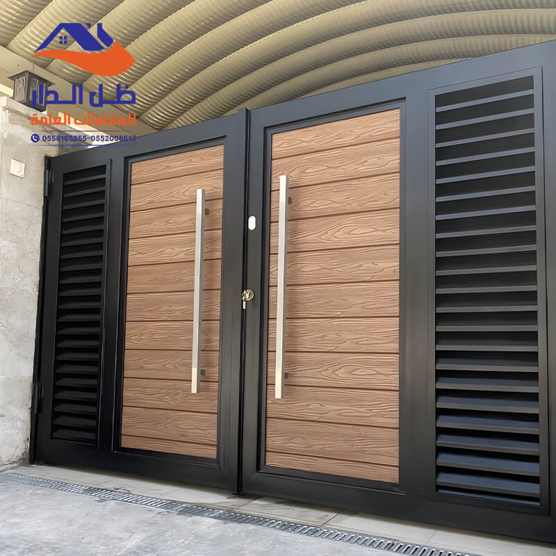 ابواب حديد تكسيات خارجية