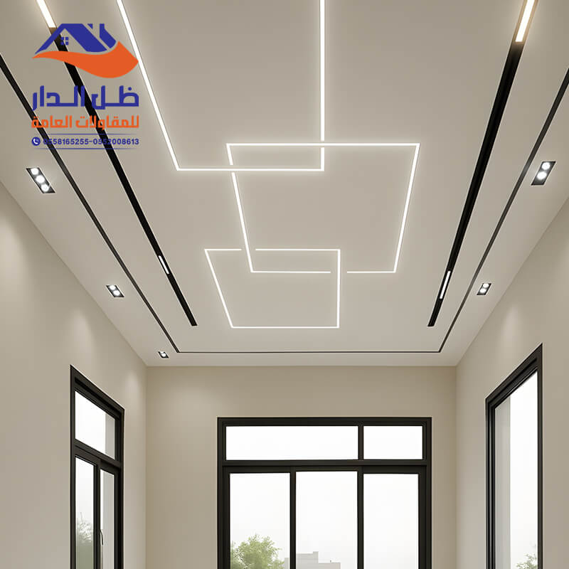 تركيب سقف جبس بورد مؤسسة مظلات وسواتر ظل الدار