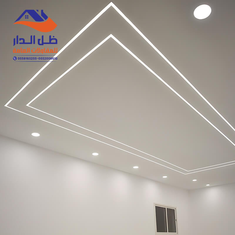 ديكور سقف بالرياض من الجبس بورد