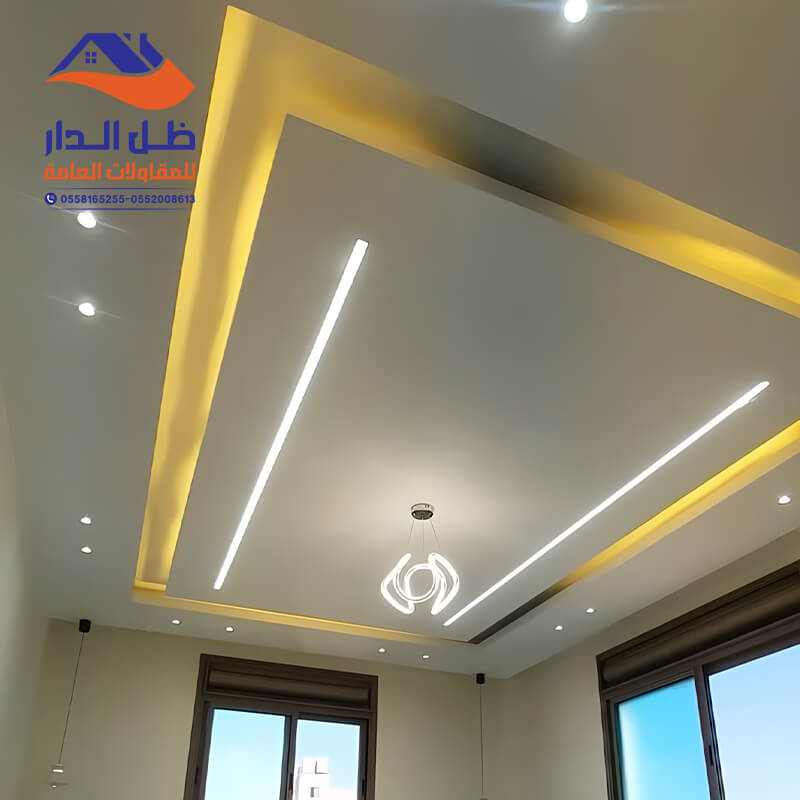 ديكور سقف جبس بورد سمنت بورد شركة ديكورات