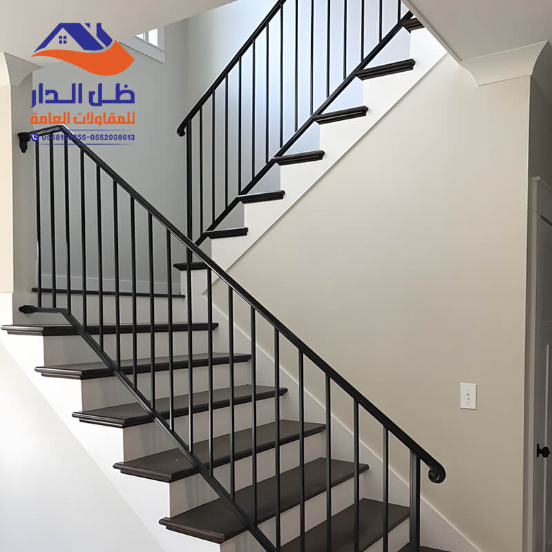 سلم حماية للدرج درابزين للفلل والمنازل مؤسسة مظلات وسواتر ظل الدار