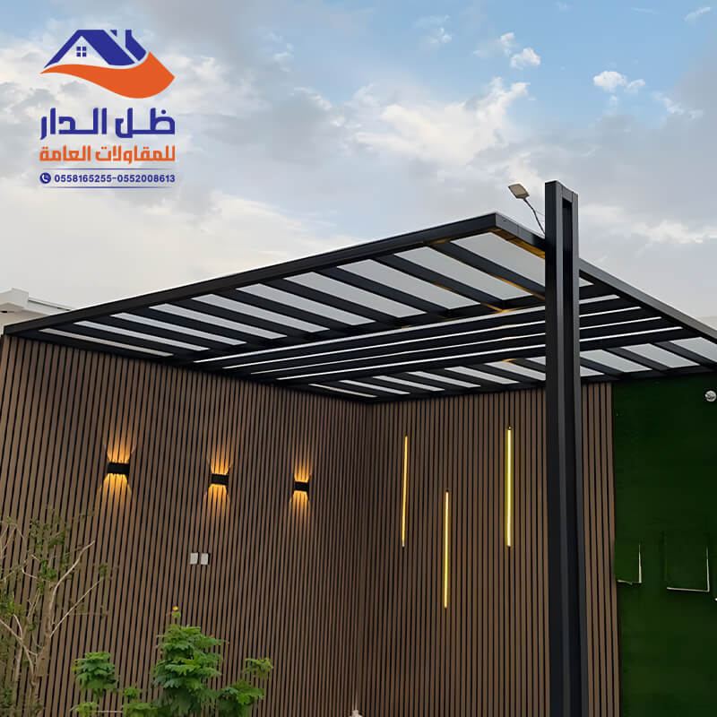 تنفيذ برجولة حديد من مؤسسة ظل الدار بالرياض