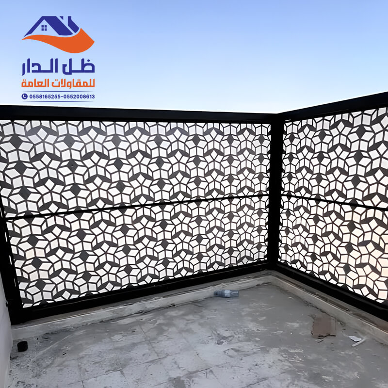 ساتر بلكونة قص ليزر مع لكسان جميل