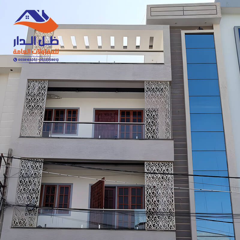 واجهات فلل ومنازل قص ليزر فاخرة بالرياض