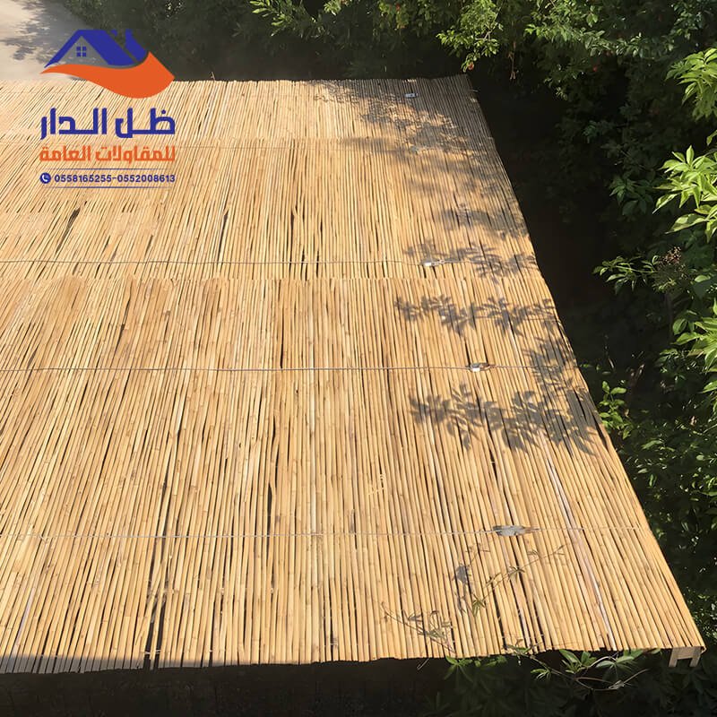 مظلة أسقف خيزران